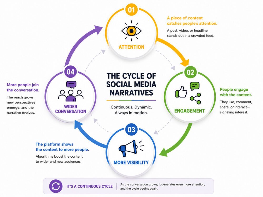 The Role of Social Media in Setting Public Narratives